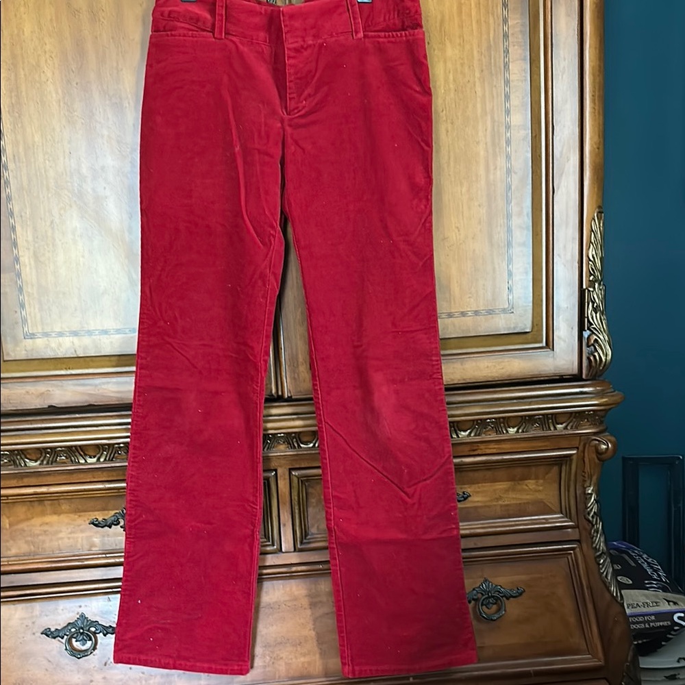 American Eagle Outfitters Bold Red Straight Leg Pants